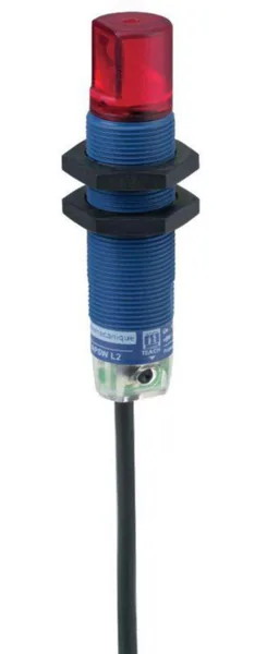 Optinen tunnistin Telemecanique OsiSense XUBT-sarjaM18 peili XUBTAPSWL2 90° 0.8M PNP 2M