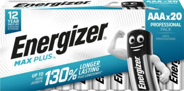 Paristo alkali Energizer Max Plus AAA/E92 20-PAK