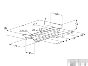 Keskikannake Meka RMK levyhylly - KESKIKANNAKE LEVYHYLLY MEKA RMK-40-500 16 PG