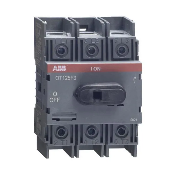 Kuormankytkin vipu ABB 3-napainen OT125F3 125A. 3-NAP