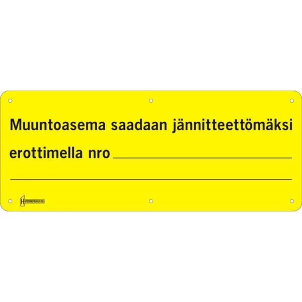 Merkintäkilpi Hammarprodukter MERKINTÄTARVIKE HAMMAR TEKSTILLÄ