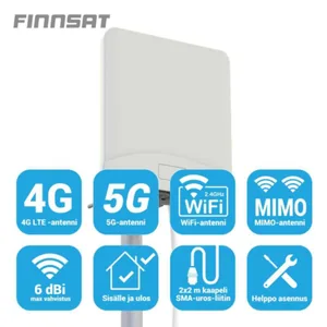 Antenni Finnsat Mobiililaajakaista - ANTENNI FINNSAT 5G/4G/3G/GSM MIMO 2X2M SMA-U
