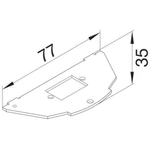 Liitinlevy Hager Electraplan.VE-EE - LIITINLEVY ELECTRAPLAN.VE-EE 1-OS. VGA D-SUB 12.8X21