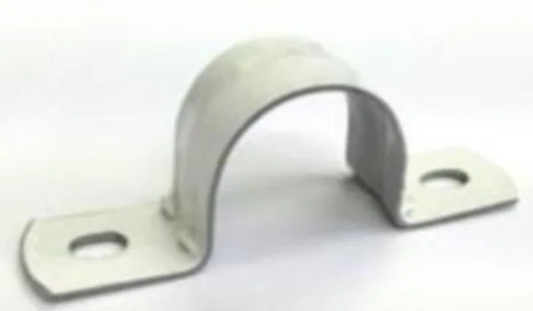 Metallikiinnike Morite yhdelle johdolle 2-ruuvia teräs valkoinen RUUVIKIINNIKE 17mm 2 RUUVI VAL