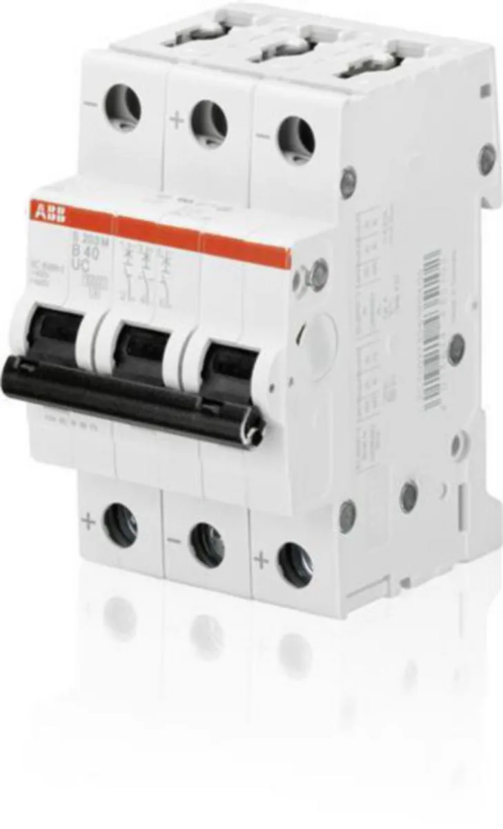 Johdonsuojakatkaisija ABB S200MUC 3-pole C-char. 63A