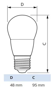 Pienkupulamppu Philips CorePro - PIENKUPULAMPPU COREPRO ND 7-60W E27 840 FR 806LM