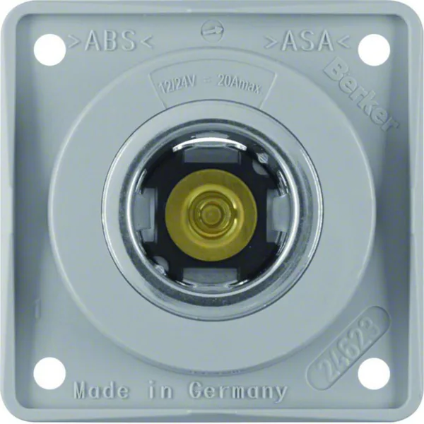 Pistorasia Hager Integro Flow 1AP/20A/12V UKJ gray