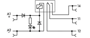 Rele Wago 857-sarja - VÄLIRELE WAGO RELEMODUULIT DC 48V