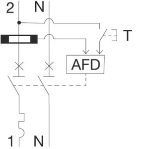 Valokaarivikasuoja Utu - VALOKAARISUOJALAITE HAGER ARC506D 1L+N B-6A 10KA 2M