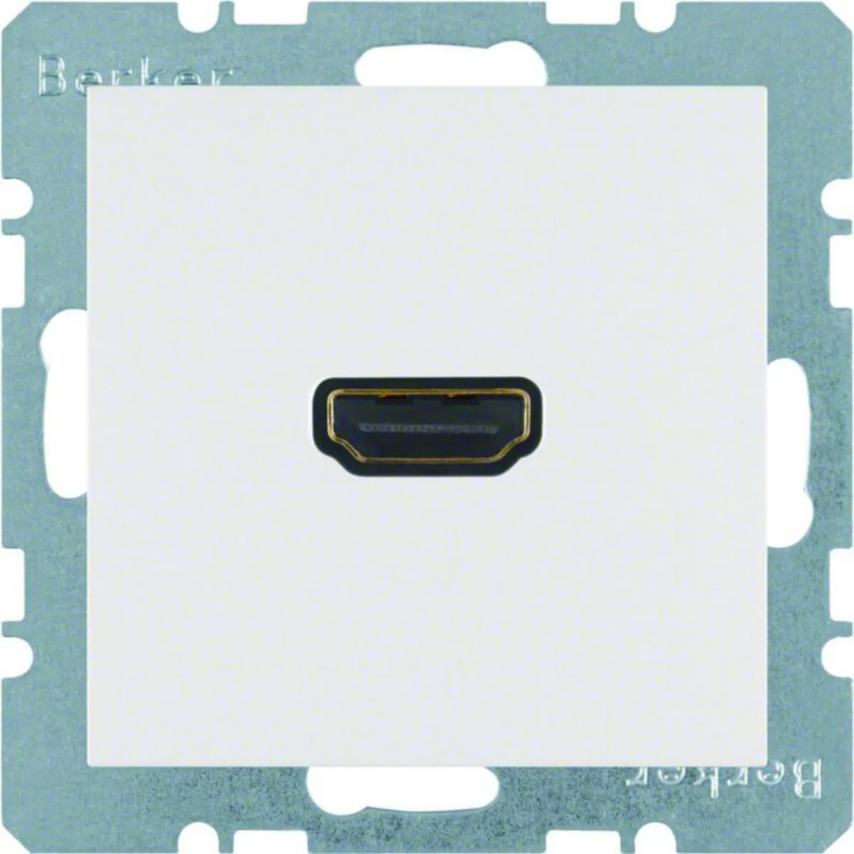 AV-rasia Hager S.1 HDMI V1.3 TYPEA LIIT. VAL – valkoinen