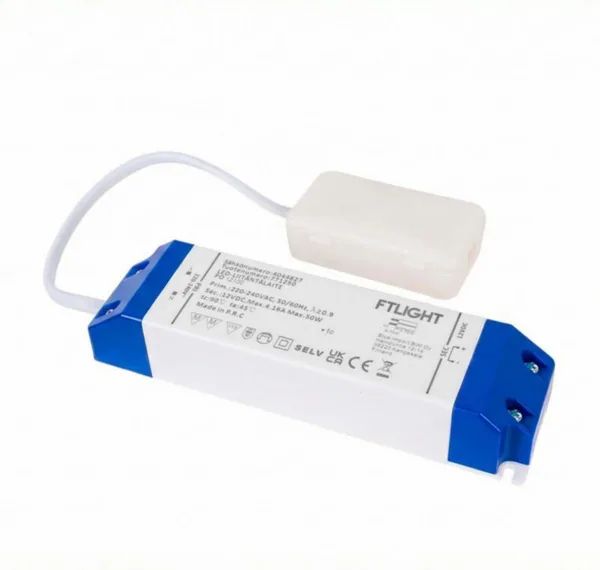 Elektroninen liitäntälaite FTLight kytkentäboksilla 50W 12V IP20
