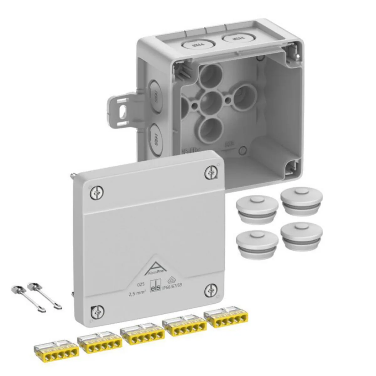 Jakorasia teollisuuslaatu Spelsberg Abox Pro 025 AB-2,52 – harmaa