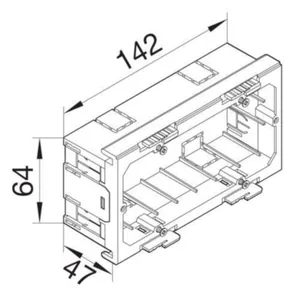 Kojerasia Hager Ecoline - KOJERASIA ECOLINE G2860 2-OS VAKIOKALUSTEILLE