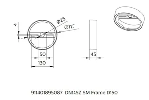Mekaaninen lisätarvike Philips CoreLine - MEKAANINEN LISÄTARV CORELINE VALKOINEN KEHYS D150 MM