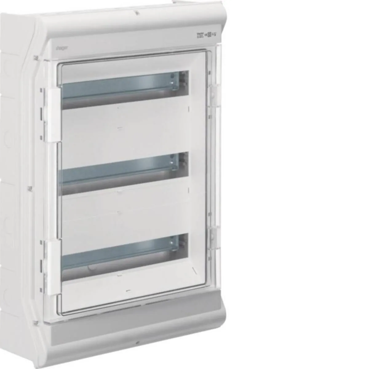 Moduulikotelo pinta Hager Vector IP65 VE318PN 3x18MOD PC-UV
