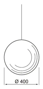 Ripustusvalaisin Airam Pro Ballo - RIPUSTUSVALAISIN BALLO 400 IP20 39W/840 GLO