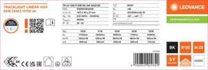Yleisvalaisin Ledvance Tracklight PFM - YLEISVALAIS TRACKINGLIGHT PFM TR LN 1500 65W 840 ML 25D BK