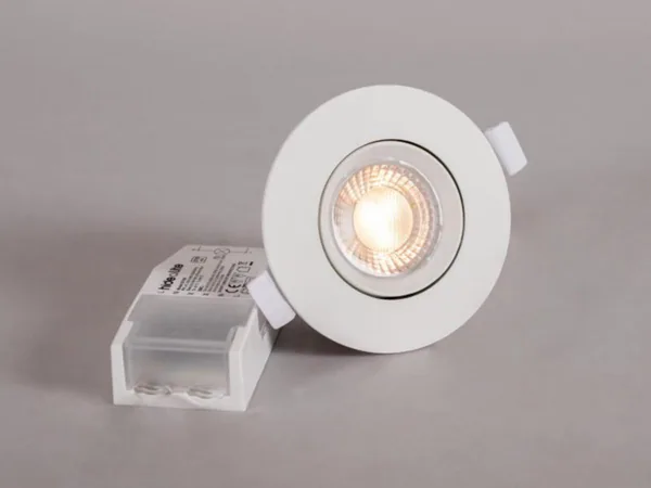 Alasvalo Hide-a-lite Comfort Twist Quick IP44 470lm 6,5W 2/3/4K TILT WH
