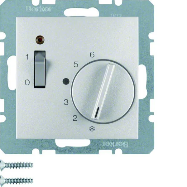 Huonetermostaatti Hager S.1 5/30 1A 10A 24V KYT/MV ALU