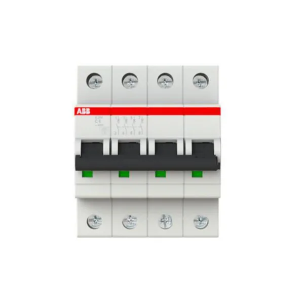 Johdonsuojakatkaisija ABB S200 C-käyrä 4-nap S204-C6 C6A