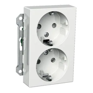 Pistorasia Schneider Electric Exxact 2-osainen keskiölevyllä - PISTORASIA EXXACT 2S/16A/IP20 2X UKJ VAL