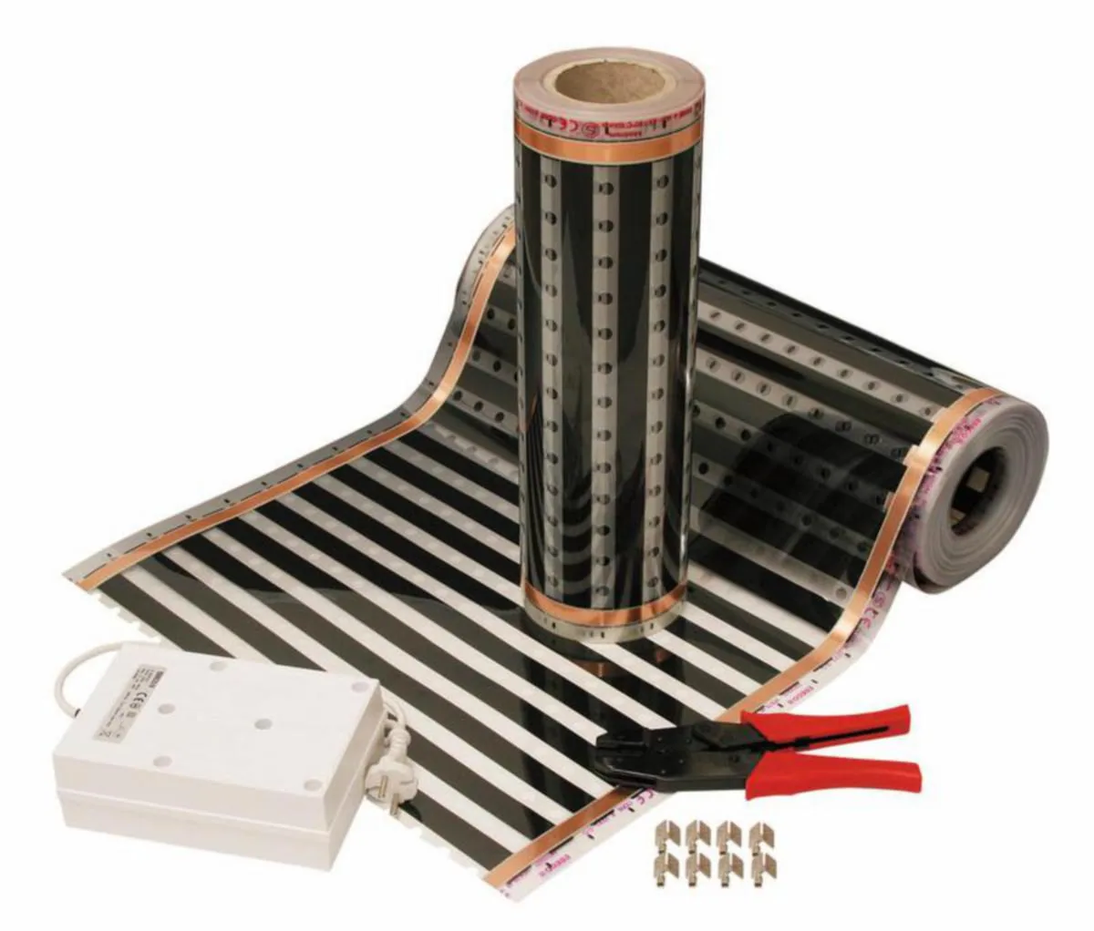 Rinnakkaisresistiivinen lämmituskalvo Ebeco Foil 48 V - LÄMMITYSELEMENTTI EBECO FOIL 80W/M2 69CM 48V ASUNTOVAU