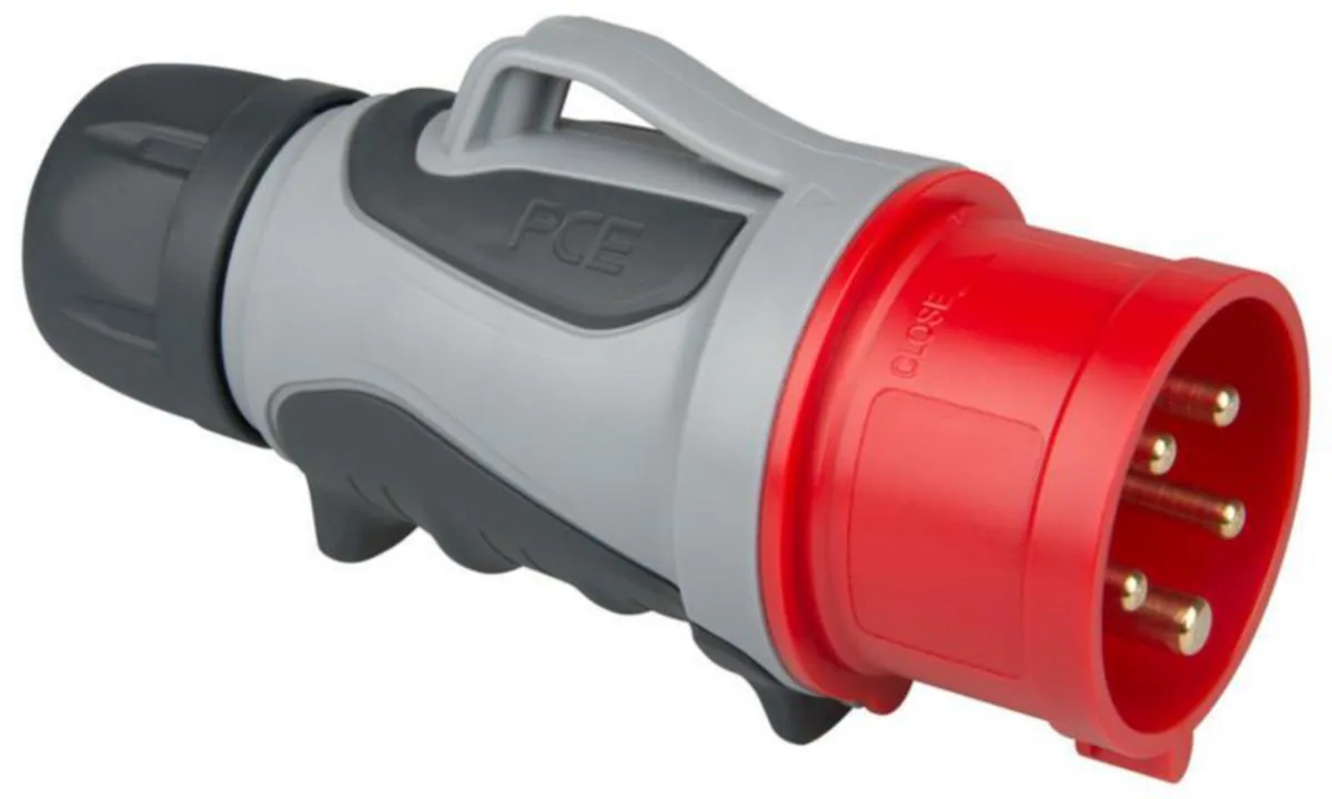 Voimapistotulppa PCE IP44, 0253-6TT 32A 5N 400V 6H IP44