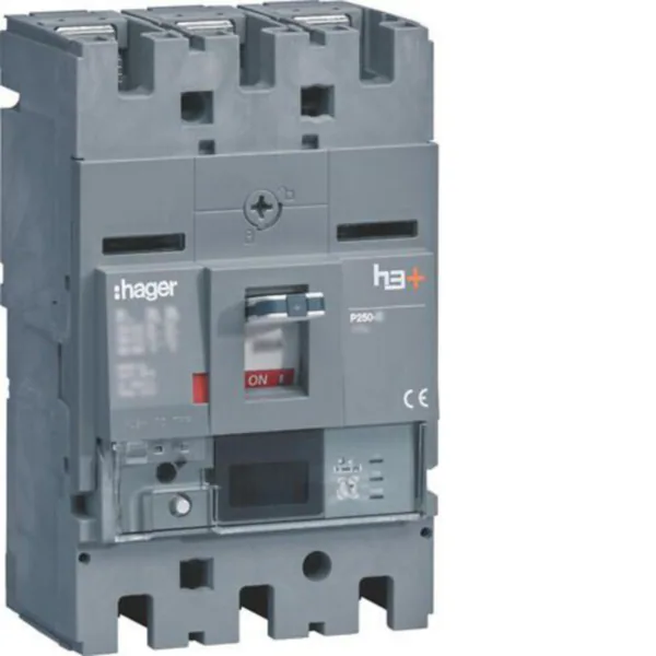 Kompaktikatkaisija Hager h3+ Energy P250 3N 250A 25KA