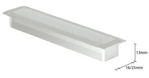 LED-alumiiniprofiili SAAS Highline Strip Rail 25X13 - LED-PROFIILI SAAS HIGHLINE STRIP RAIL 25X13 UPPO