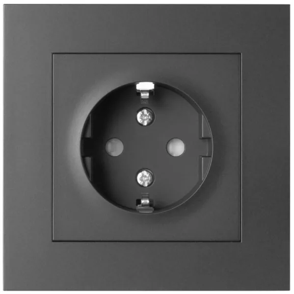 Pistorasia ELKO Plus 1 ja EURO upotettava 1S/16A/250V/IP20 UPJ MUS