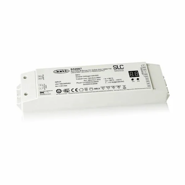 Elektroninen liitäntälaite SLC DALI VIRTALÄHDE 24VDC. 100W D8 DW