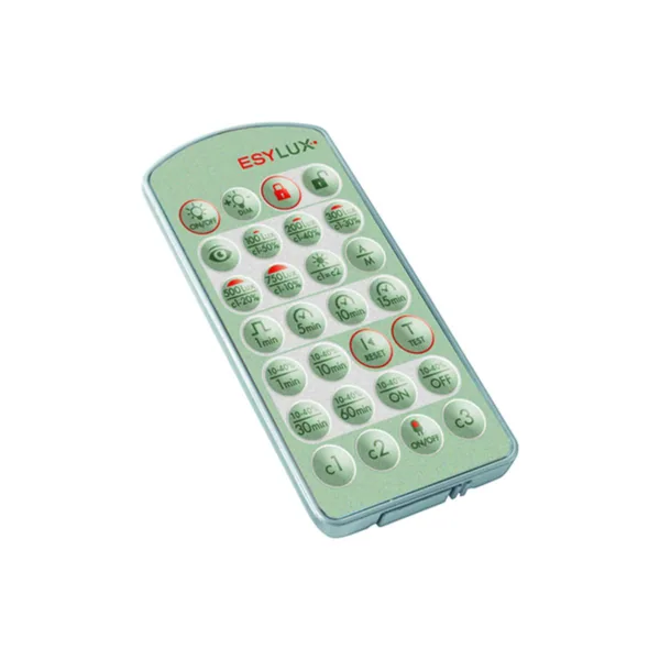 Kauko-ohjain ESYLUX MOBIL-PDI/PLUS HOPEA/VIHREÄ