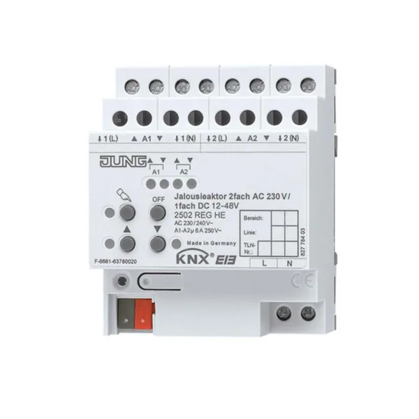 Lähtöyksikkö verho Ensto Jung KNX VERH.OHJ2X230V TAI1X12-48V