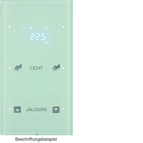 Painike KNX Hager R.3 2OS TERM+LED-N. OP. LASI VAL
