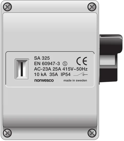 Turvakytkin vipu Norwesco 25A/M25 SA325 3x25A 415V 11kW IP54