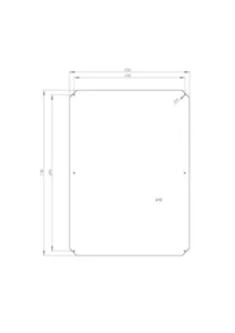 Asennuslevy Fibox MP Arca - ASENNUSLEVY ARCA MPS ARCA 8060