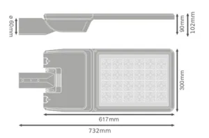 Katuvalaisin Ledvance Streetlight Flex - KATUVALAISIN STREETLIGHT FLEX SL FLEX 164W 730 RV25ST 25KLM