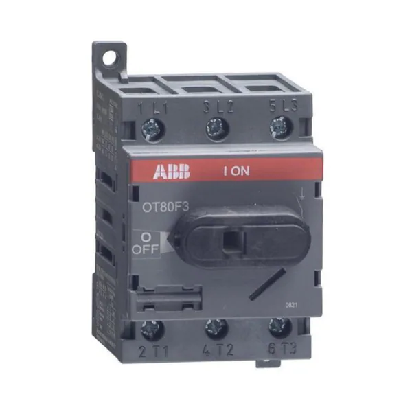 Kuormankytkin vipu ABB 3-napainen OT80F3 80A. 3-NAP