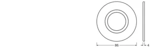 Mekaaninen lisätarvike Ledvance SPOT - MEKAANINEN LISÄTARV. LEDVANCE SP CBO FP RING FIX ROUND BK