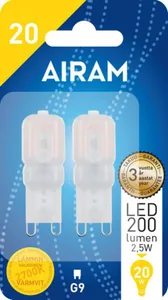 Pienoislamppu Airam Led PO - PIENOISLAMPPU AIRAM LED PO 827 200lm G9 FR 2BL