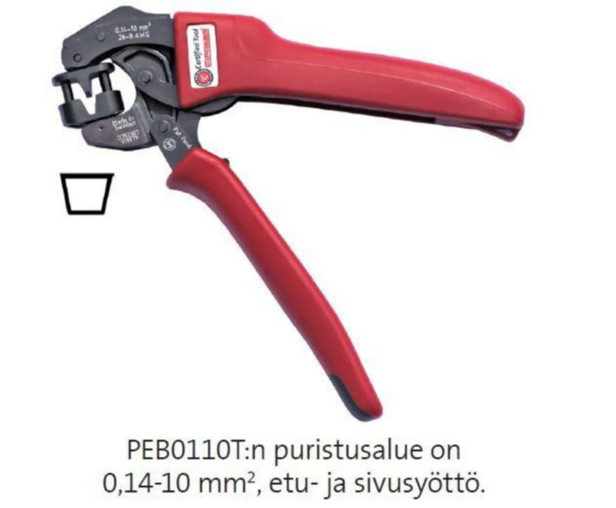Puristustyökalu Elpress - PURISTUSTYÖKALU ELPRESS PEB0110T PÄÄTEHOLK 0.14-10mm2