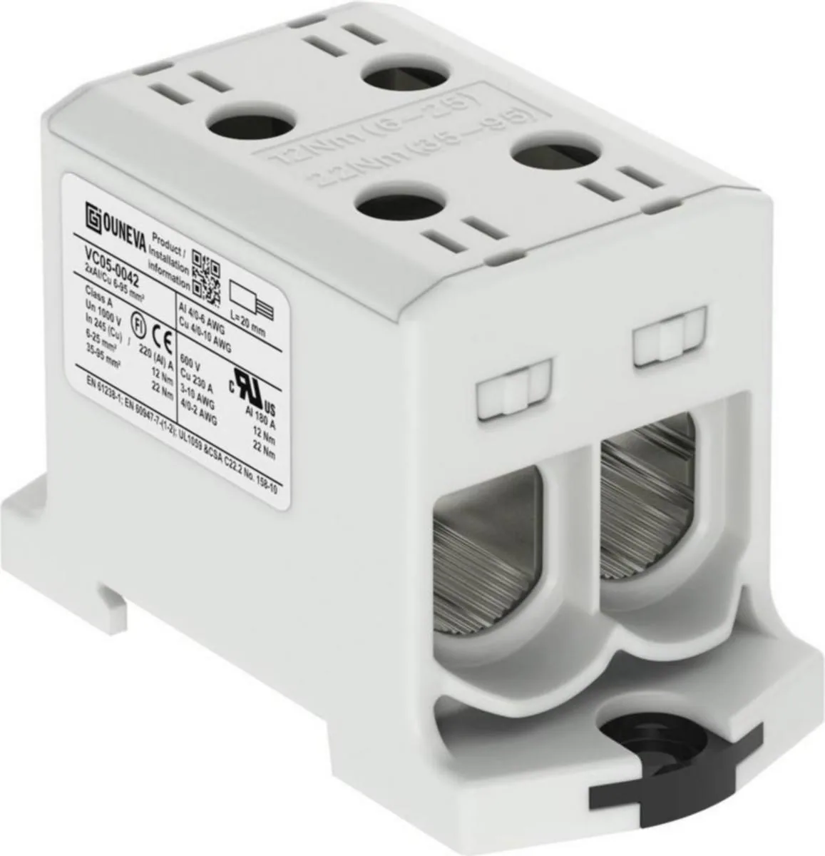 Yleisliitin Ouneva eristetty OTL 2xAL/CU 6-95mm2 HARMAA