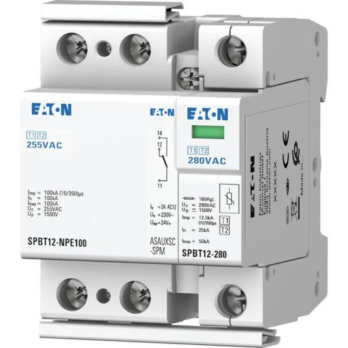 Ylijännitesuoja kiinteistö Eaton Xpole SPBT12 SPBT12-280-1+NPE-AX