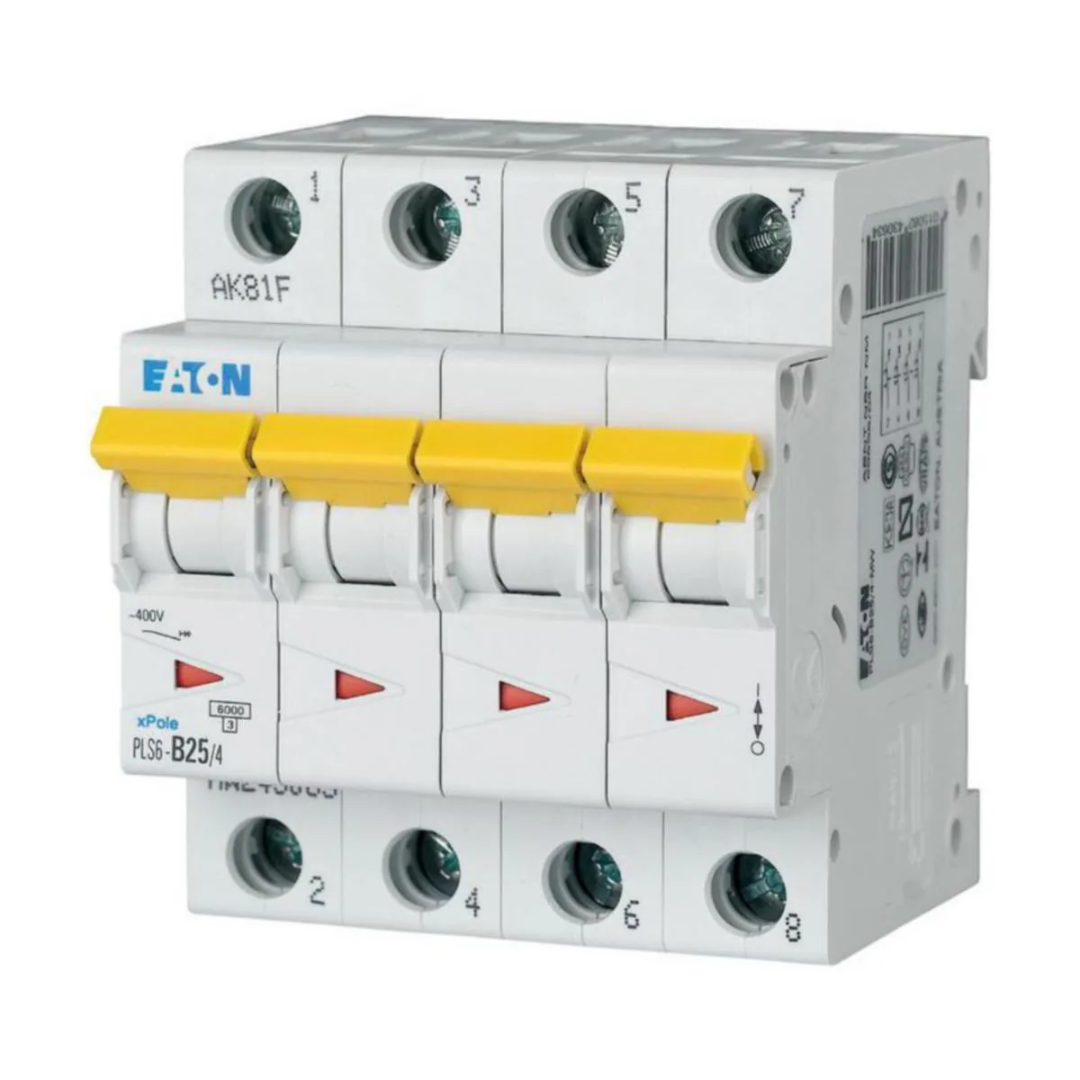 Johdonsuojakatkaisija Eaton Xpole PLS6-D25/4-MW