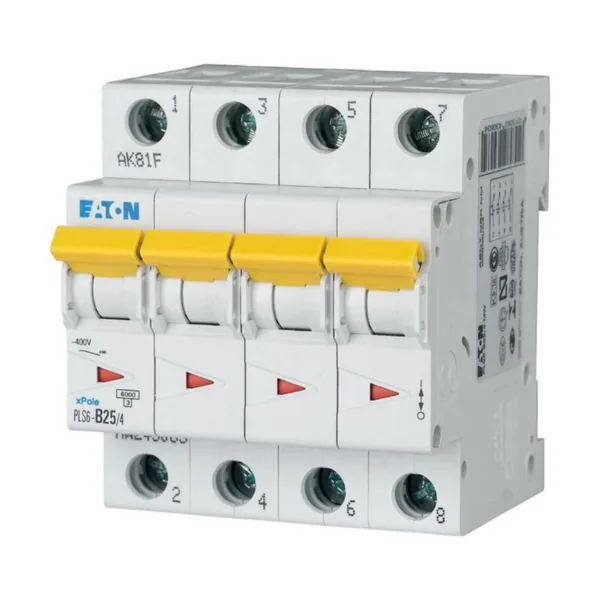 Johdonsuojakatkaisija Eaton Xpole PLS6-D25/4-MW