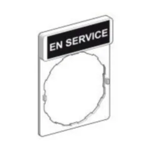 Kilvenpidin Schneider Electric Harmony - PAINIKE/MERKKIVA.KILPI HARMONY ZBY2111