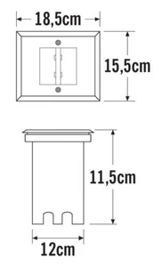 Maavalaisin Konstsmide - MAAVALAISIN KONSTSMIDE MAAVALO 7962-310 IP65 12W TE