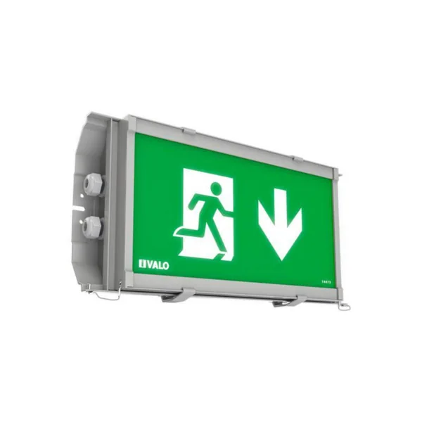 Teollisuusvalaisin suljettu I-Valo Led Exit Pro IP65 3W 865 GL+PMMAO AKKU ALAS