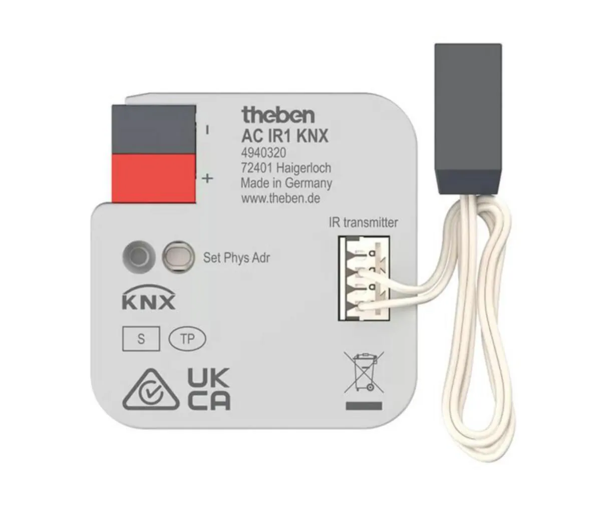 Väyläliityntäyksikkö Theben KNX - VÄYLÄLIITYNTÄYKSIKKÖ THEBEN AC IR KNX