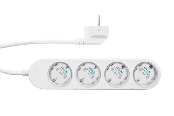 Älypistorasia jatkojohdolla Shelly Power Strip GEN4 WHITE